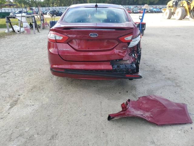 1FA6P0H73G5126704 - 2016 FORD FUSION SE RED photo 6