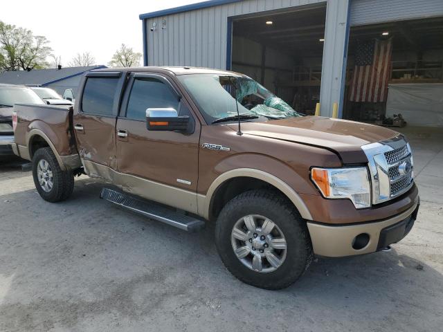 1FTFW1ET1CFC69451 - 2012 FORD F150 SUPERCREW BROWN photo 4