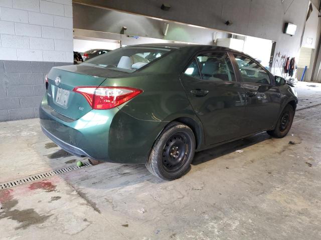 2T1BURHE6EC016752 - 2014 TOYOTA COROLLA L GREEN photo 3