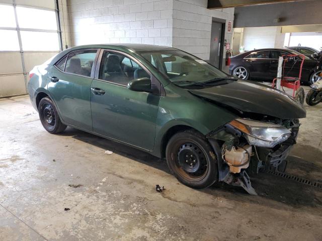 2T1BURHE6EC016752 - 2014 TOYOTA COROLLA L GREEN photo 4