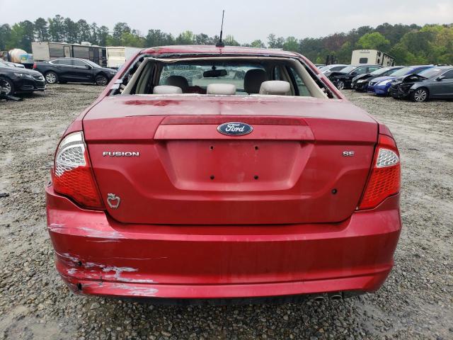 3FAHP0HA2AR287344 - 2010 FORD FUSION SE BURGUNDY photo 6