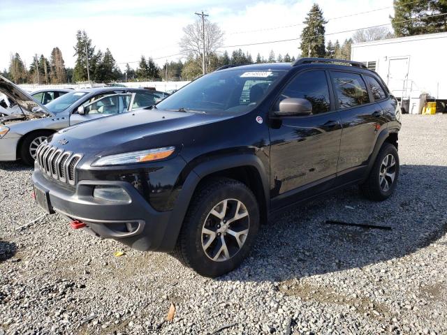 1C4PJMBB9FW636018 - 2015 JEEP CHEROKEE TRAILHAWK BLACK photo 1