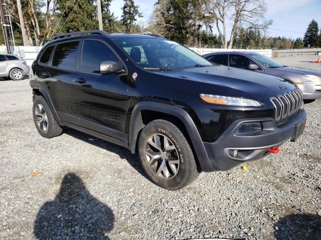 1C4PJMBB9FW636018 - 2015 JEEP CHEROKEE TRAILHAWK BLACK photo 4