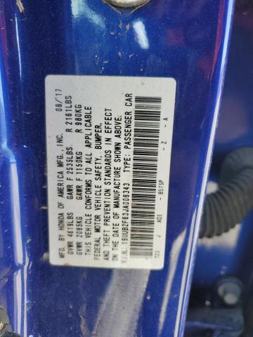 19UUB2F63JA006343 - 2018 ACURA TLX TECH+A Синий фото 12