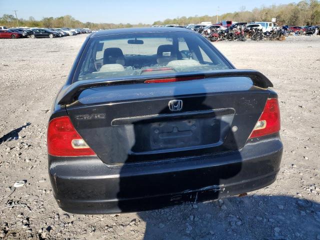 1HGEM22512L034756 - 2002 HONDA CIVIC LX BLACK photo 6