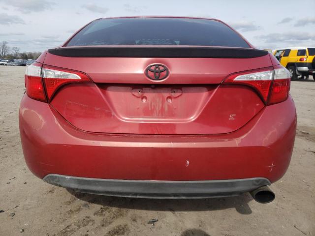 2T1BURHE7EC117413 - 2014 TOYOTA COROLLA L RED photo 6