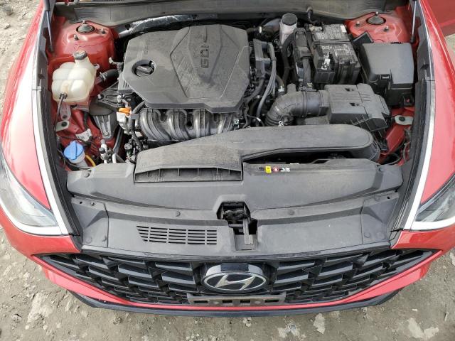 5NPEL4JA6MH101368 - 2021 HYUNDAI SONATA SEL RED photo 11