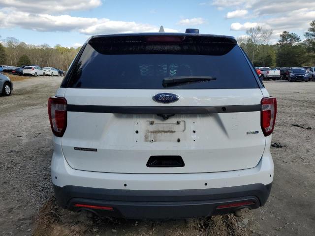 1FM5K8AR9GGA48525 - 2016 FORD EXPLORER POLICE INTERCEPTOR WHITE photo 6