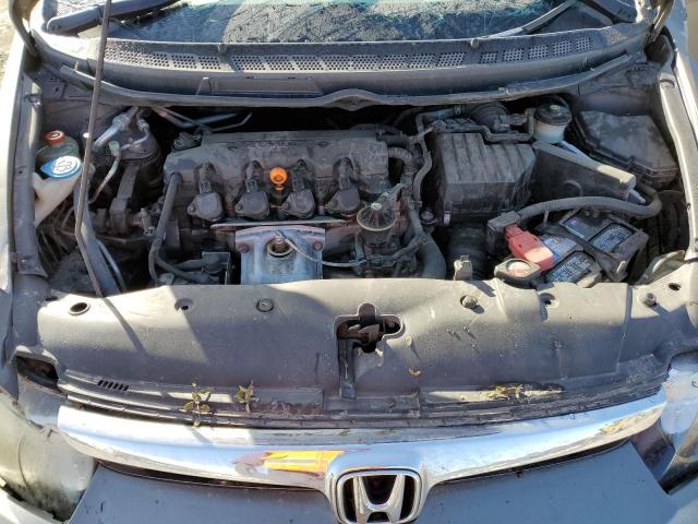 2HGFA16878H314649 - 2008 HONDA CIVIC EX GRAY photo 11