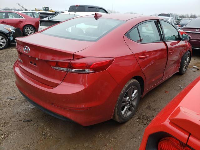 5NPD84LFXJH389963 - 2018 HYUNDAI ELANTRA SEL RED photo 3