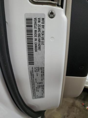 2C4RC1BG1NR142997 - 2022 CHRYSLER PACIFICA TOURING L 白色 照片 13