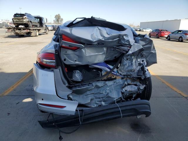 3FA6P0LU9KR218144 - 2019 FORD FUSION SE SILVER photo 6