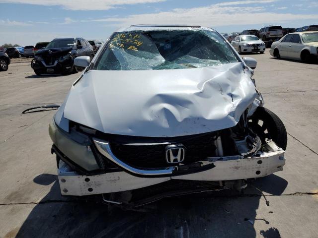 19XFB2F94FE020662 - 2015 HONDA CIVIC EXL WHITE photo 5