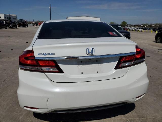 19XFB2F94FE020662 - 2015 HONDA CIVIC EXL WHITE photo 6