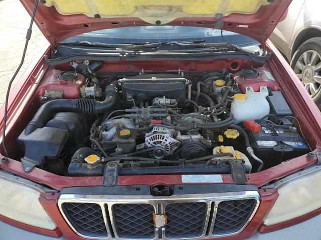 JF1SF65541H711272 - 2001 SUBARU FORESTER S BURGUNDY photo 11