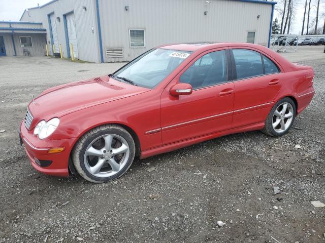 WDBRF40J35F707067 - 2005 MERCEDES-BENZ C 230K SPORT SEDAN RED photo 1