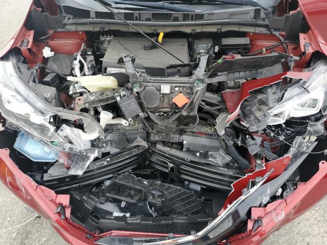 1N4AZ1CP5JC307498 - 2018 NISSAN LEAF S RED photo 11