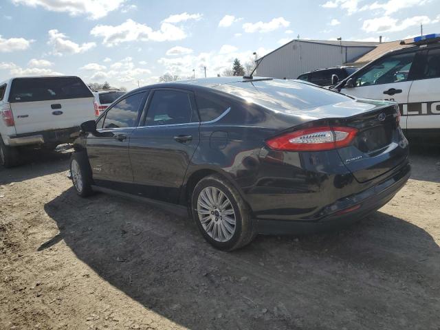 3FA6P0UU8ER382598 - 2014 FORD FUSION S HYBRID BLACK photo 2