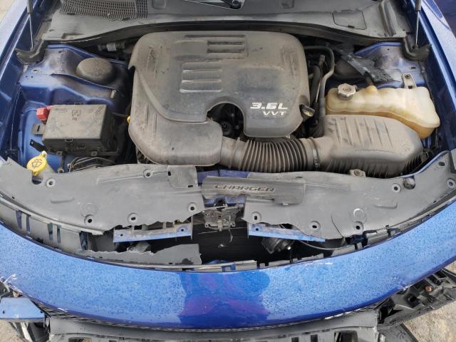 2C3CDXHG9KH740421 - 2019 DODGE CHARGER GT BLUE photo 11