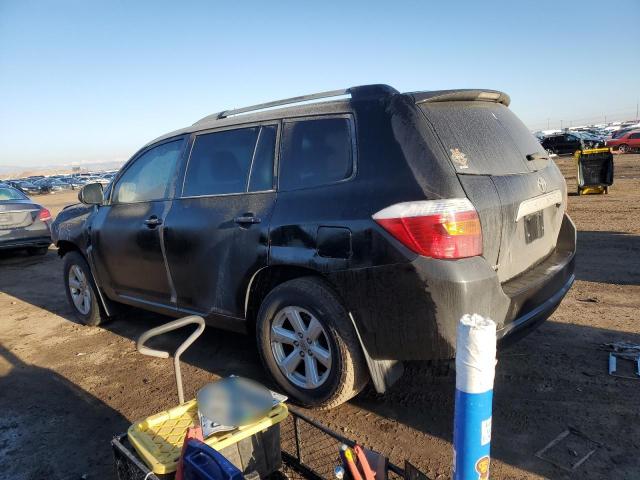 5TDZA3EH5AS004063 - 2010 TOYOTA HIGHLANDER BLACK photo 2