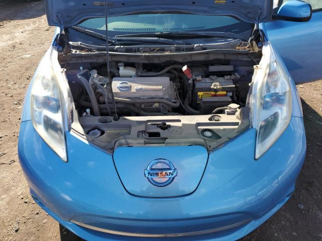 JN1AZ0CP0CT023139 - 2012 NISSAN LEAF SV BLUE photo 12