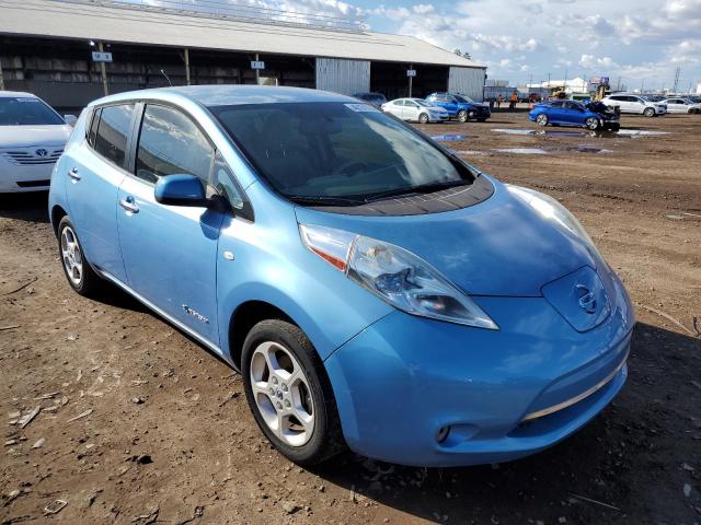 JN1AZ0CP0CT023139 - 2012 NISSAN LEAF SV BLUE photo 4