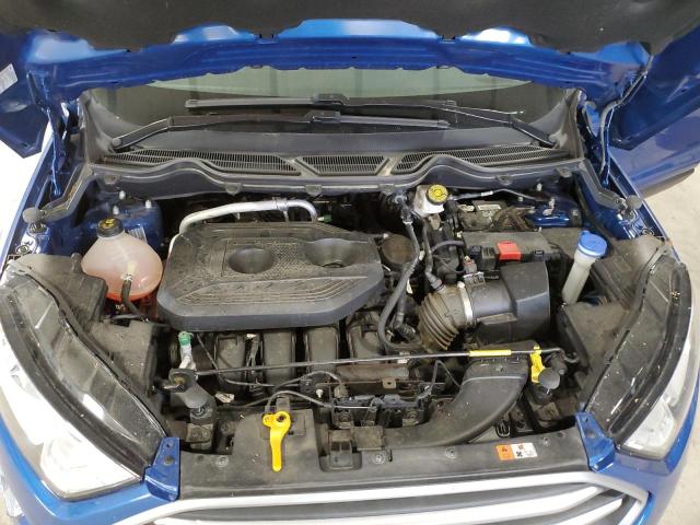 MAJ6P1UL8JC218967 - 2018 FORD ECOSPORT SE BLUE photo 11