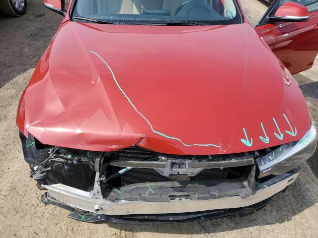 WBA3C3G58FNT51707 - 2015 BMW 320 I XDRIVE RED photo 11