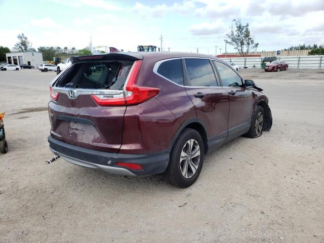 2HKRW5H38KH404705 - 2019 HONDA CR-V LX BURGUNDY photo 4