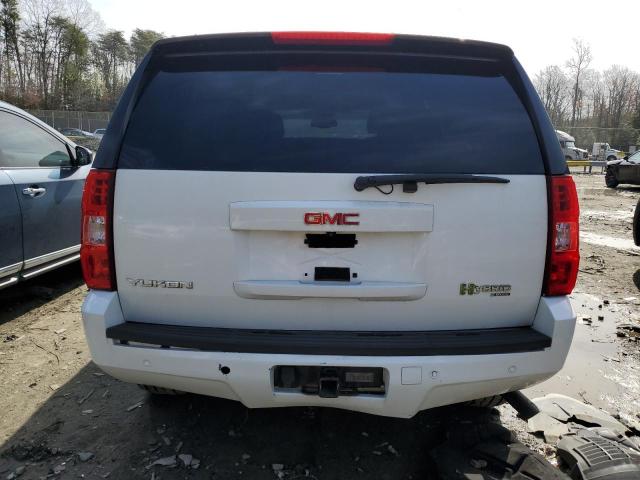 1GKFK13538R243573 - 2008 GMC YUKON HYBRID WHITE photo 6