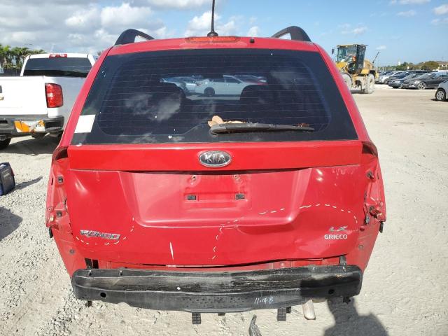 KNAFG529697262072 - 2009 KIA RONDO BASE RED photo 6