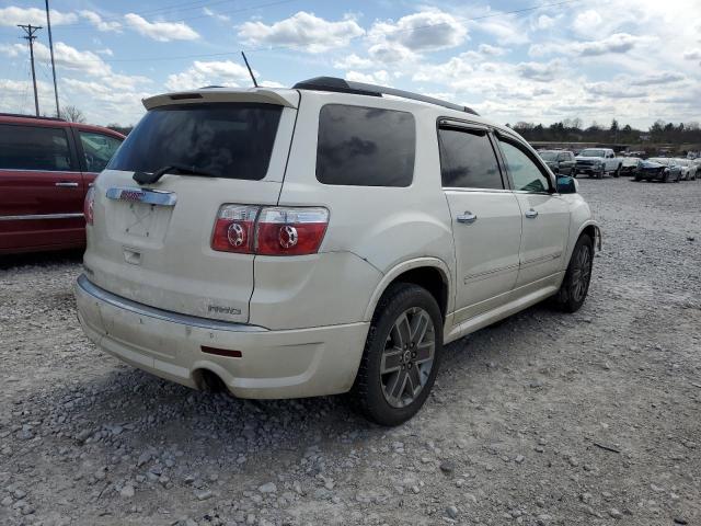 1GKKVTED6CJ244620 - 2012 GMC ACADIA DENALI WHITE photo 3