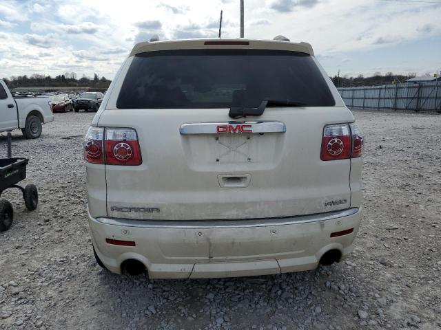 1GKKVTED6CJ244620 - 2012 GMC ACADIA DENALI WHITE photo 6