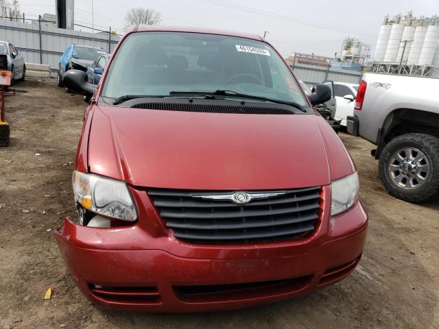 1A4GJ45R07B123235 - 2007 CHRYSLER TOWN & COU LX RED photo 5