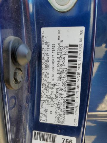 3TMJU4GN8FM180741 - 2015 TOYOTA TACOMA DOUBLE CAB PRERUNNER BLUE photo 12