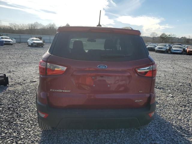 MAJ6S3GL0KC252957 - 2019 FORD ECOSPORT SE 红色 照片 6