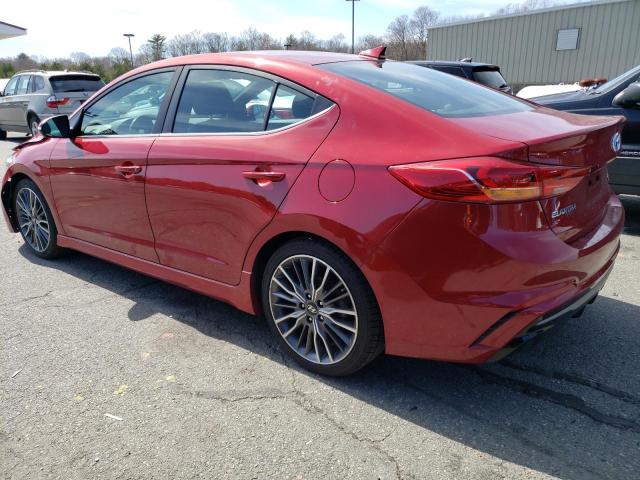 KMHD04LB1HU358035 - 2017 HYUNDAI ELANTRA SPORT RED photo 2