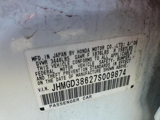 JHMGD38627S009874 - 2007 HONDA FIT S 白色 照片 12