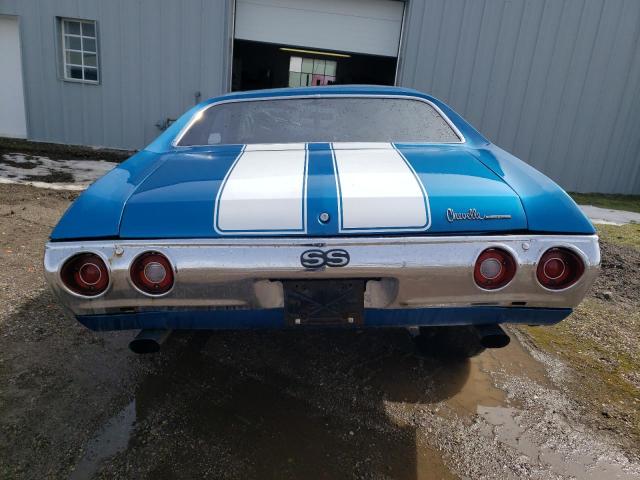 1D37D21516653 - 1972 CHEVROLET CHEVELLE BLUE photo 6