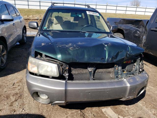 JF1SG65664H766123 - 2004 SUBARU FORESTER 2.5XS მწვანე ფოტო 5