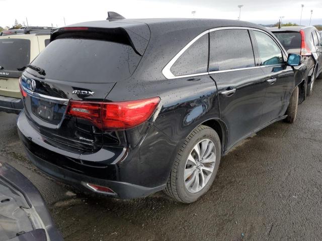 5FRYD4H49EB044706 - 2014 ACURA MDX TECHNOLOGY BLACK photo 3