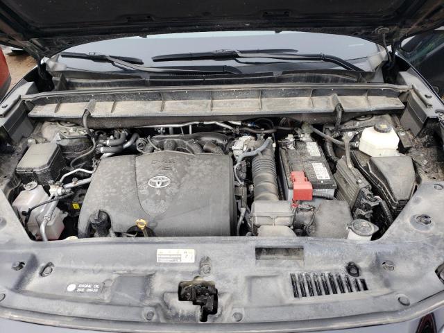5TDHZRBH5MS533870 - 2021 TOYOTA HIGHLANDER XLE BLACK photo 12