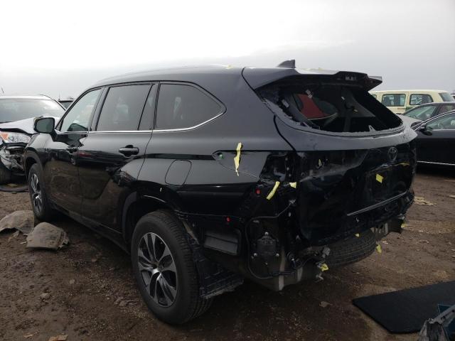5TDHZRBH5MS533870 - 2021 TOYOTA HIGHLANDER XLE BLACK photo 2