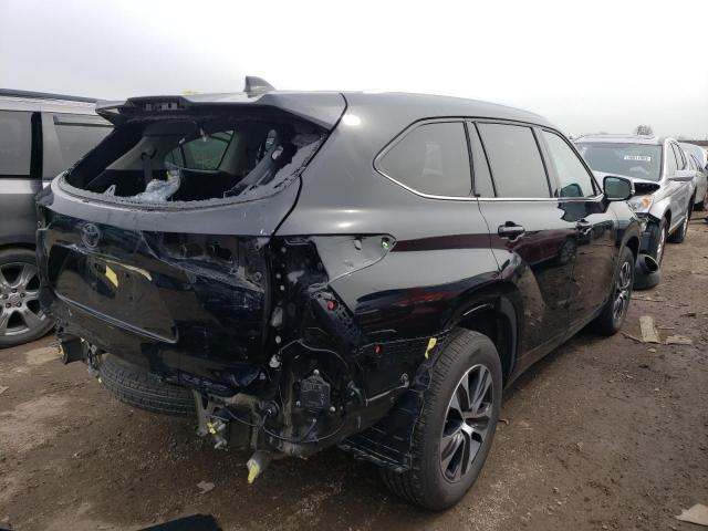 5TDHZRBH5MS533870 - 2021 TOYOTA HIGHLANDER XLE BLACK photo 3