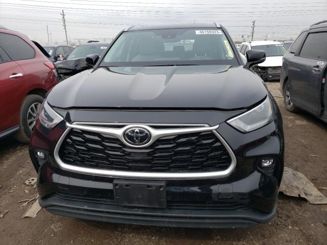 5TDHZRBH5MS533870 - 2021 TOYOTA HIGHLANDER XLE BLACK photo 5