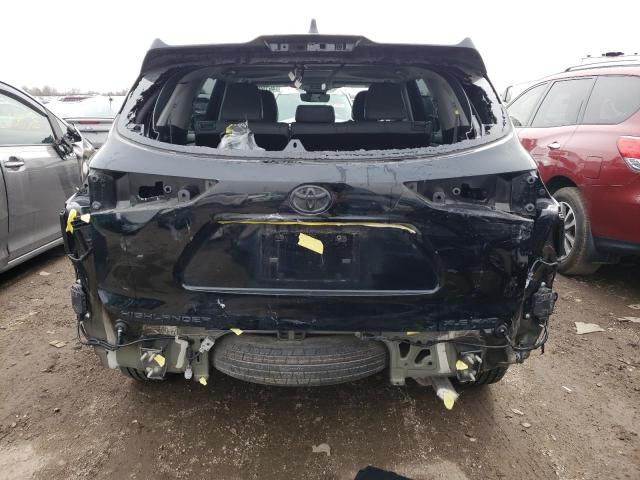 5TDHZRBH5MS533870 - 2021 TOYOTA HIGHLANDER XLE BLACK photo 6