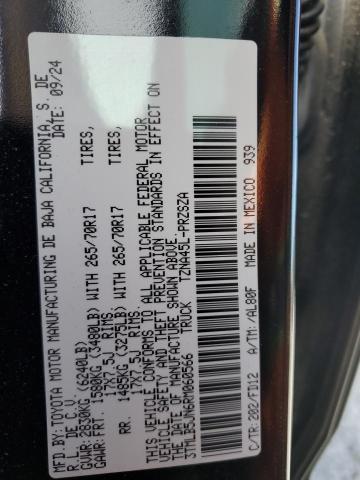 3TMLB5JN6RM060566 - 2024 TOYOTA TACOMA DOUBLE CAB 黑色 照片 12