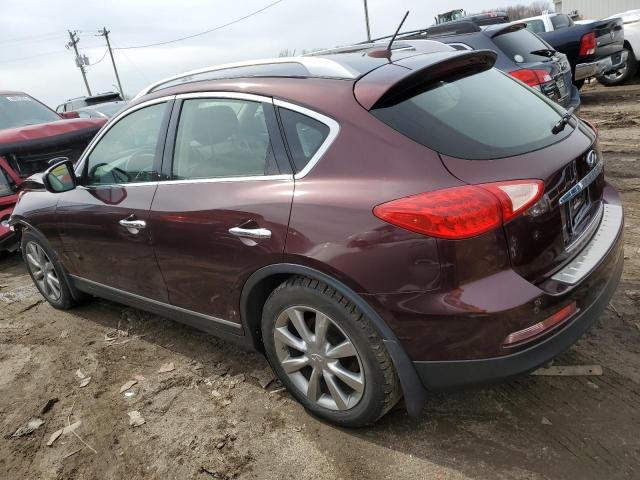 JN1BJ0HR3DM480903 - 2013 INFINITI EX37 BASE MAROON photo 2