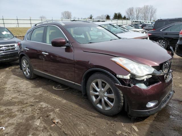 JN1BJ0HR3DM480903 - 2013 INFINITI EX37 BASE MAROON photo 4