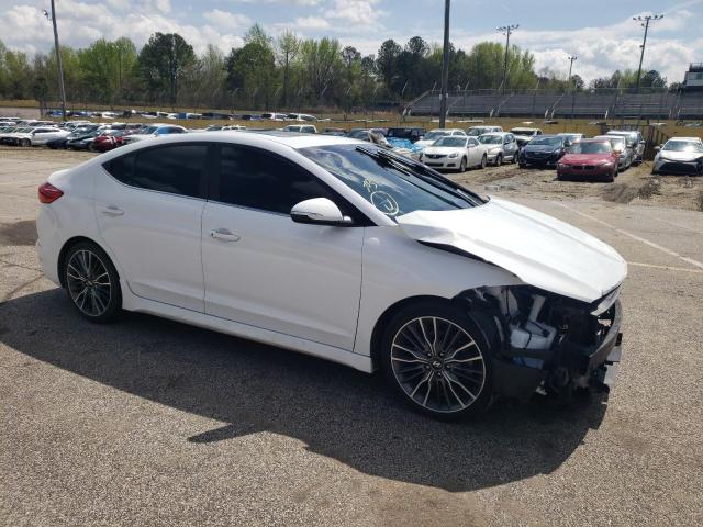 KMHD04LB0JU678274 - 2018 HYUNDAI ELANTRA SPORT WHITE photo 4